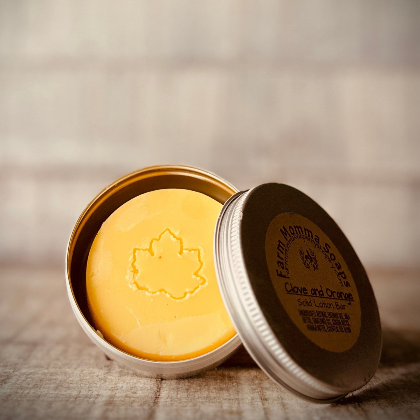 Orange & Clove Solid Lotion Bar